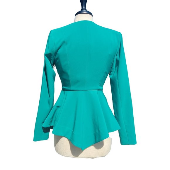 REVOLVE Womans Green Chrissy Teigen Padded shoulders Blazer Size X Small - Picture 2 of 10